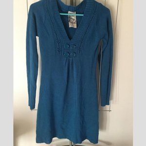 Red Paint Sweater Dress